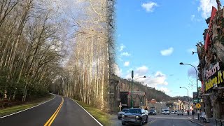Driving from Cherokee to Gatlinburg on 441 - Newfound Gap Road