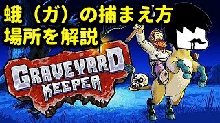 Graveyard Keeper 攻略 蛾（ガ）の捕まえ方 場所 釣り竿入手方法