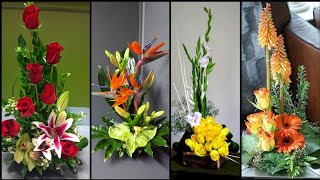 beautiful ikebana flowers arrangement/fresh japanese floral arrangements/cute moribana flower ideas