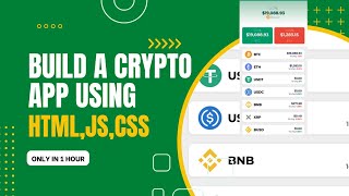 Let's build A Crypto Tracker App with HTML, JS & CSS | Beginners HTML Tutorials