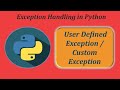 Python User Defined Exception