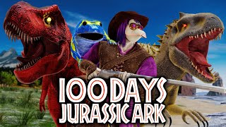 I spent 100 Days on Jurassic Ark and you wont believe what happened!