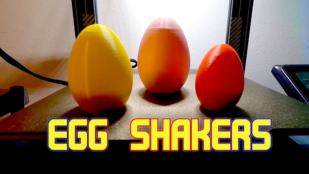 Egg Shakers Homemade Shake Instrument 3d Print Timelapse Youtube