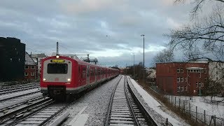 Führerstandsmitfahrt BR472 S-Bahn Hamburg S21 Aumühle - Elbgaustrasse [01/2017]