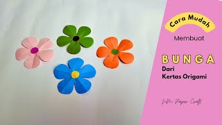 How to Make Paper Flower | Cara Membuat Bunga dari Kertas Origami | Origami Bunga # 30