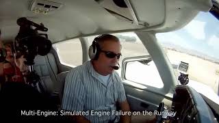 Multi Engine Lesson 2 Simulated Engine Failure on Runway