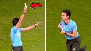 Referee WHITE CARD for the first time EVER in a football match