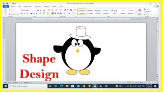 MS-Word Shapes Design | Shapes Practice Design | Microsoft Word Shapes