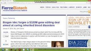 Biogen Idec forges a $320M gene editing deal aimed at curing inherited blood disorders