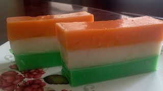 Tricolor Milk Pudding//Independence Day Special