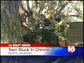 boy gets stuck in chimney