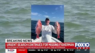 Urgent search for missing fisherman off Dauphin Island continues