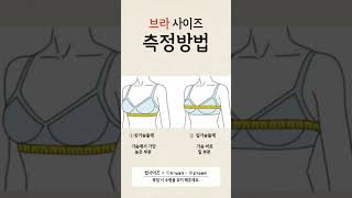 안보면 무조건 손해보는 브라 사이즈 재는 방법 #shorts #short #쇼츠