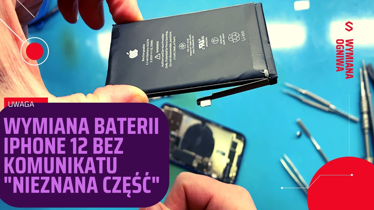 Wymiana Baterii IPhone 12 Bez "nieznana Część" / IPhone 12 Without Non ...