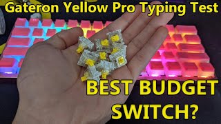 BEST BUDGET SWITCH? Gateron Yellow Pro Sound Test (Tofu60)