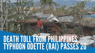 Death toll from Philippines Typhoon Odette (Rai) passes 20