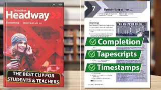 New Headway Elementary 5th Edition - Unit 7: Remember when...  || Workbook