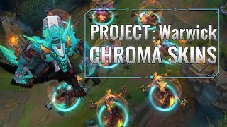 PROJECT Warwick Chroma skins (League of Legends)