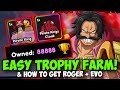 Best Easy Trophy Grind Method in Anime Last Stand! (GET GOL D ROGER!)