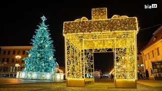 Świąteczne dekoracje w centrum Białegostoku