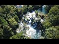 Martin Brod waterfall by drone 4K - Una National Park - Bosnia and Herzegovina, August 2023