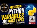 Lecture 03 Python Variables and Data Types Explained | Integers, Floats, Strings & Booleans | Python