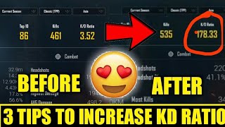 Pubg Mobile - 3 Secret Tricks To Increase KD Ratio | 100% Working (proof)