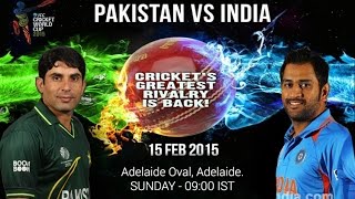 India vs Pakistan ICC Cricket World Cup 2015