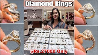 Tanishq Latest Diamond Rings With Price| Gold Diamond Ring Designs| Tanishq Lightweight Ring Designs