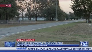 Vehicle hits 5-year-old girl exiting Cumberland County school bus