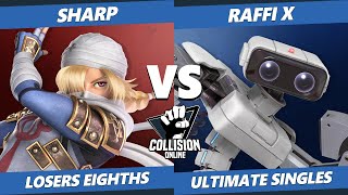 Collision Online Ultimate Losers Top 8 - NEST | Sharp (Sheik) Vs. Iluz | Raffi-X (ROB) SSBU Singles