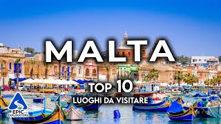 MALTA:  Top 10 Posti e Luoghi da Visitare | 4K Guida di Viaggio