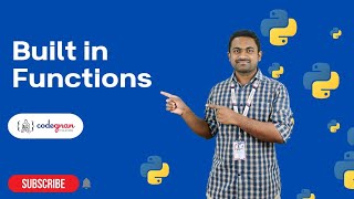 Built in functions in python | Python Tutorials - 2022| Codegnan