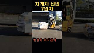 #지게차 이렇게 타는거 맞나요