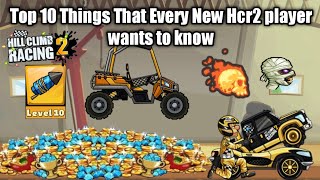 Hill Climb Racing 2 Top 10 Things That Every New Hcr2 player wants to know #hillclimbracing