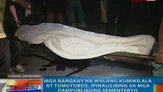 NTG: Mga bangkay na walang kumikilala at tumutubos, ipinalilibing sa mga pampublikong sementeryo