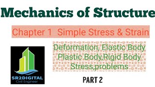 Mechanics of Structure Chapter: Simple Stress and Strain|part 2