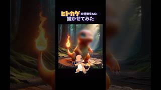 【AIアート】ヒトカゲの特徴をAIに描かせてみた#shorts #ヒトカゲ #charmander #glumanda #salameche #파이리 #小火龍 #aiart #ai