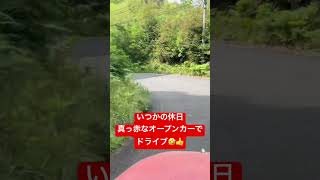 【トラクター】いつかの休日　真っ赤なオープンカーでドライブ🤣👍 #japanlife #japan #tractor