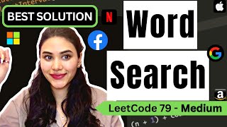 Word Search - LeetCode 79 - Python (BACKTRACKING)