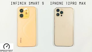 Infinix Smart 9 Vs Iphone 12Pro Max | Speed Test \u0026 Comparison