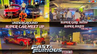 Whip mantra underground car meet up at M3M urbana🔥 showstopper mcqueen mustang⚡️fast \u0026 furious vibes