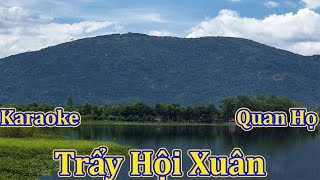 Karaoke trẩy hội xuân, (beat chuẩn) tân bùi - hoài thanh