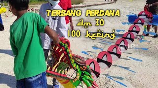 Terbang Perdana. Layangan Naga Dm 30 . 100 Keping. Kemantren Lamongan