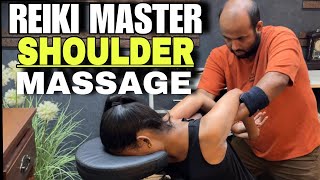 Asmr Deep tissue back & Shoulder massage for Stress Relief ! Anxiety killer Massage by REIKI MASTER