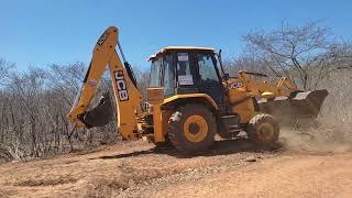 Trecho difícil - Retroescavadeira JCB3CX 2022#maquinaspesadas #jcb #retroescavadeira