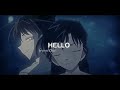 shinichi x ran amv detective conan hello