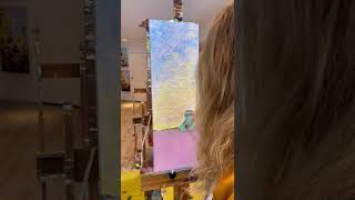 Painting tutorial of “Reminds me of home” grain elevator painting by Giselle Denis