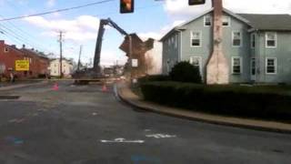 RAW VIDEO: Demolition Of Exploded Building