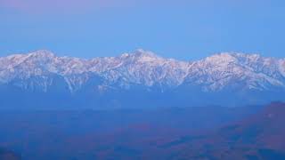 初冬の飯縄山山頂からの眺め / View from the summit of Mt. Iizuna in early winter